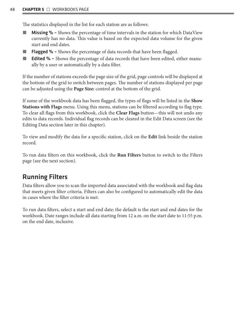 Running filters | Wavetronix Command DataView (CMD-DV) - User Guide User Manual | Page 49 / 106