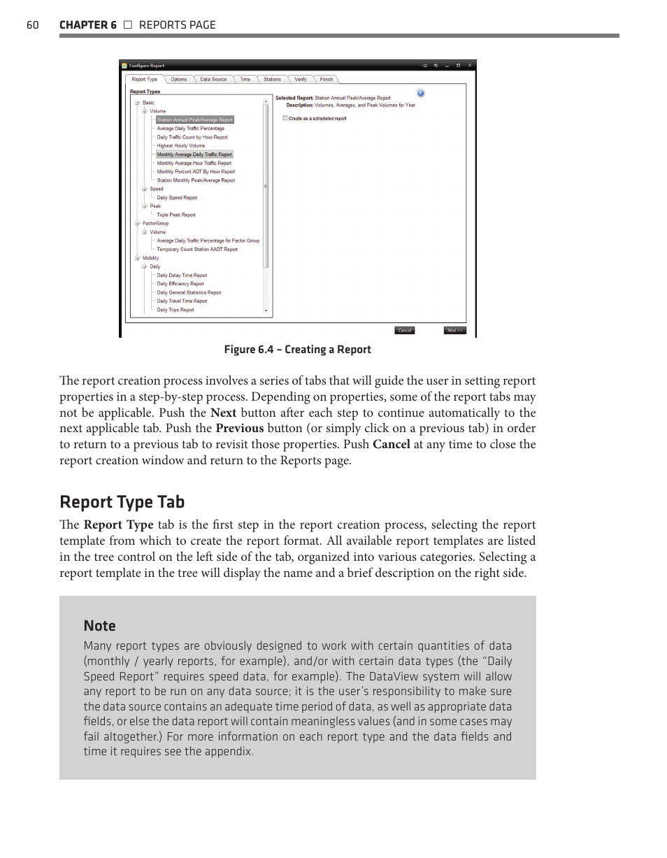 Report type tab | Wavetronix Command DataView (CMD-DV) - User Guide User Manual | Page 61 / 106