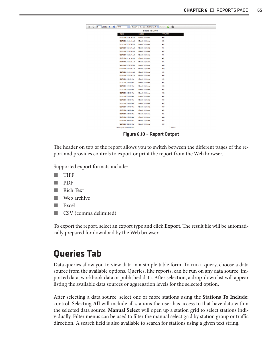 Queries tab | Wavetronix Command DataView (CMD-DV) - User Guide User Manual | Page 66 / 106