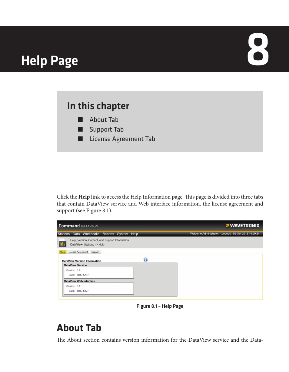 Help page | Wavetronix Command DataView (CMD-DV) - User Guide User Manual | Page 82 / 106