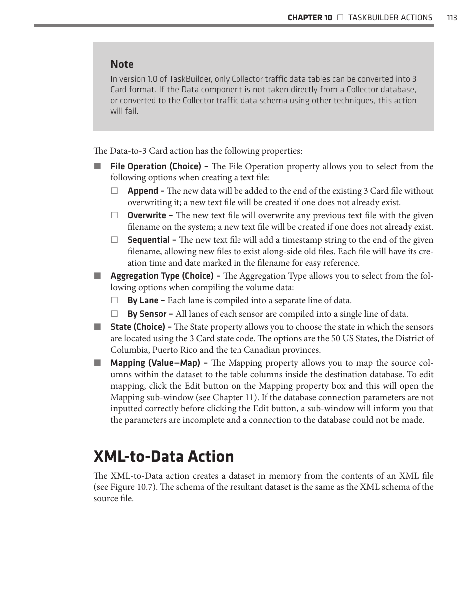 Xml-to-data action | Wavetronix Command Translator (CMD-DT) - User Guide User Manual | Page 114 / 156