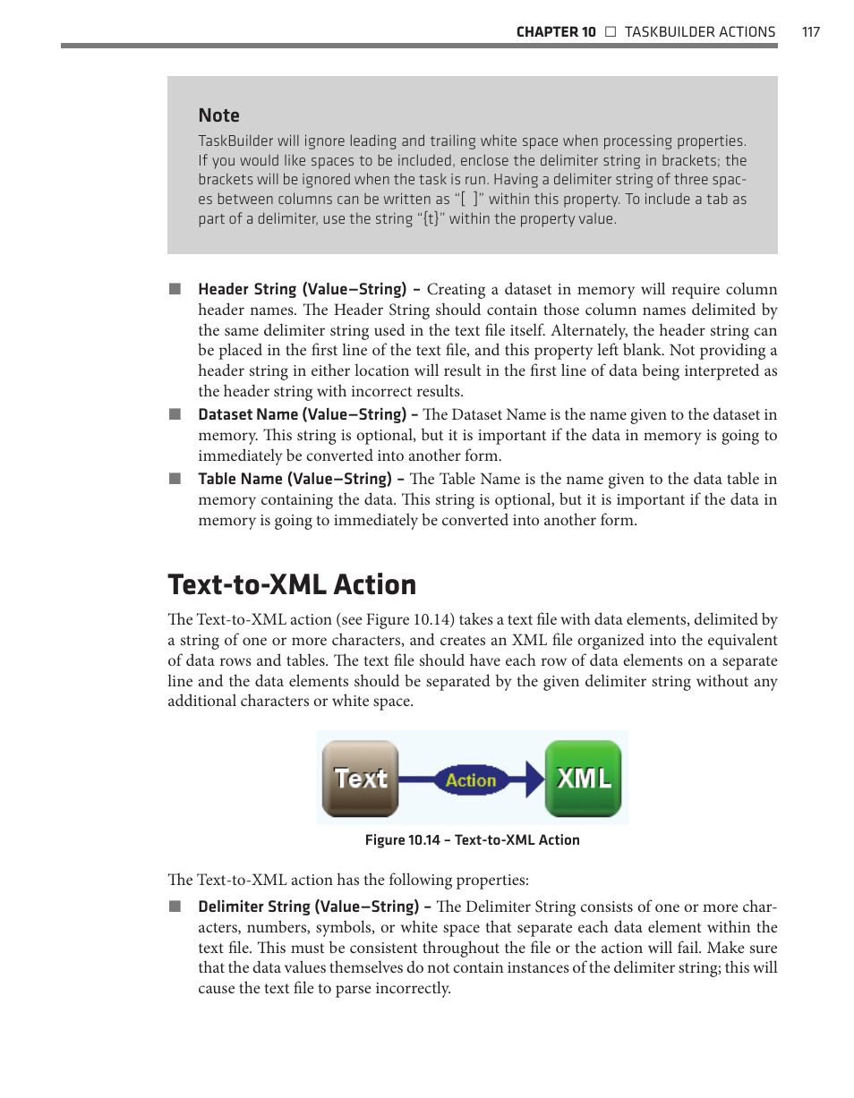 Text-to-xml action | Wavetronix Command Translator (CMD-DT) - User Guide User Manual | Page 118 / 156