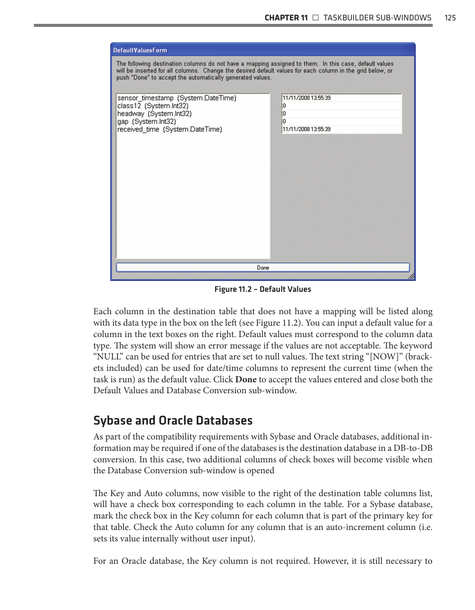 Sybase and oracle databases | Wavetronix Command Translator (CMD-DT) - User Guide User Manual | Page 126 / 156