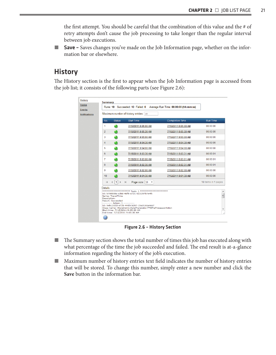 History | Wavetronix Command Translator (CMD-DT) - User Guide User Manual | Page 22 / 156