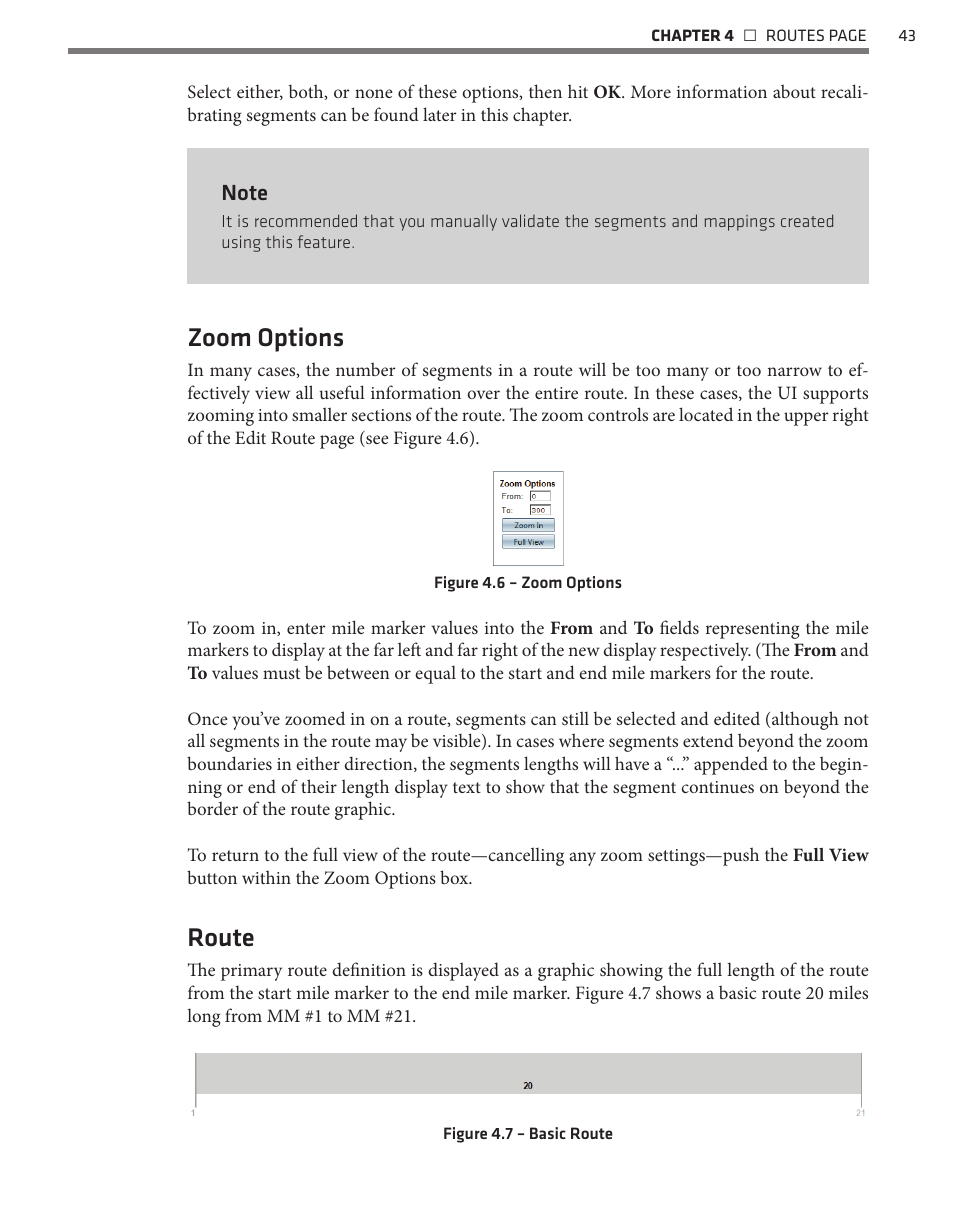 Zoom options, Route | Wavetronix Command Translator (CMD-DT) - User Guide User Manual | Page 44 / 156