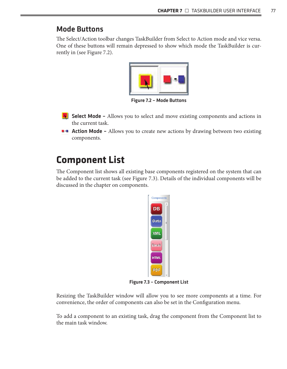 Component list, Mode buttons | Wavetronix Command Translator (CMD-DT) - User Guide User Manual | Page 78 / 156