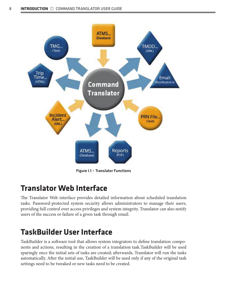 Translator web interface, Taskbuilder user interface | Wavetronix Command Translator (CMD-DT) - User Guide User Manual | Page 9 / 156