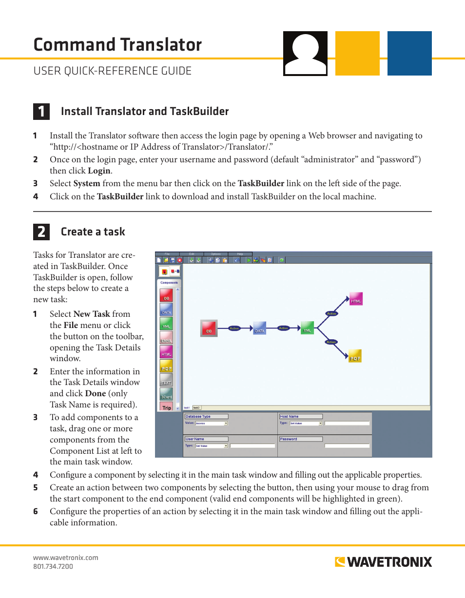 Wavetronix Command Translator (CMD-DT) - Quick-reference Guide User Manual | 4 pages