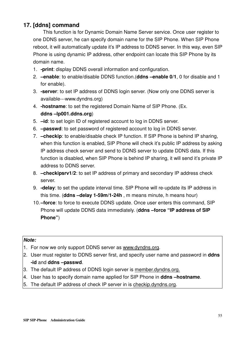 [ddns] command | Welltech LP-201 Mar-11-2005 User Manual | Page 56 / 65