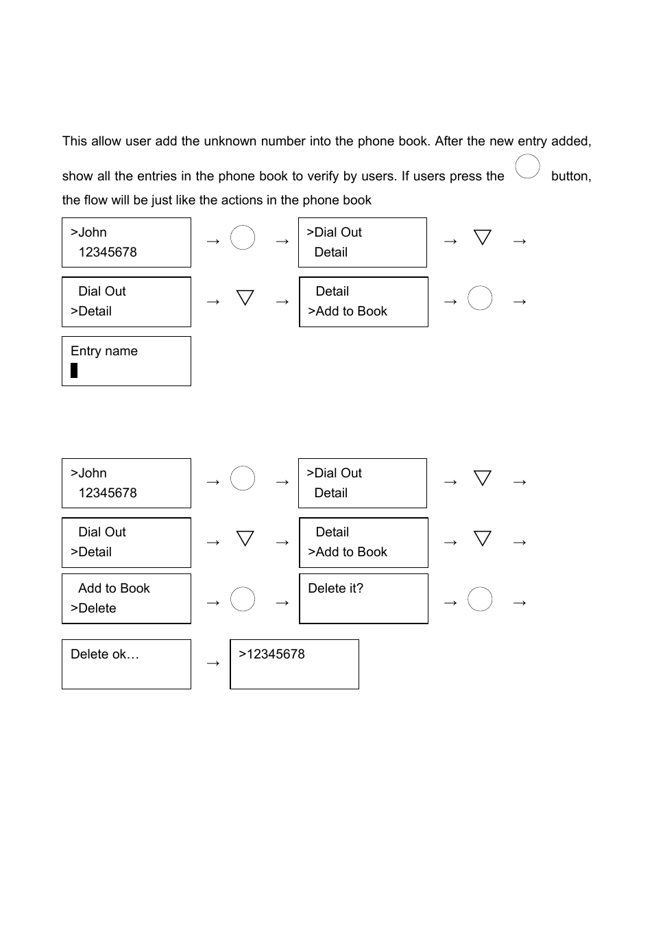 Add to phone, Delete | Welltech LP-388 Oct-12-2007 User Manual | Page 31 / 100