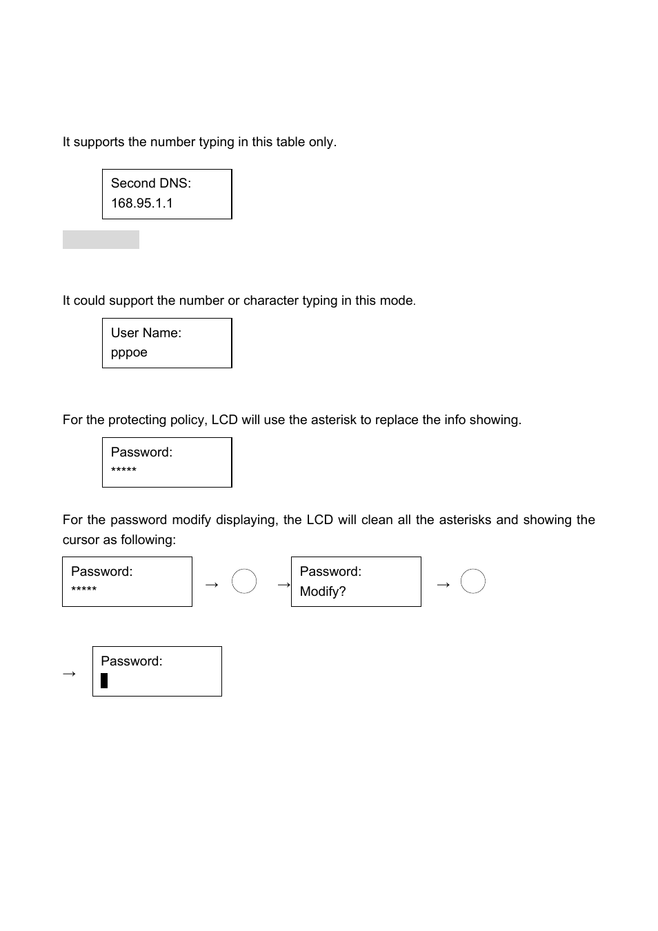2 second dns, 6 pppoe, 1 id | 2 password | Welltech LP-388 Oct-12-2007 User Manual | Page 37 / 100