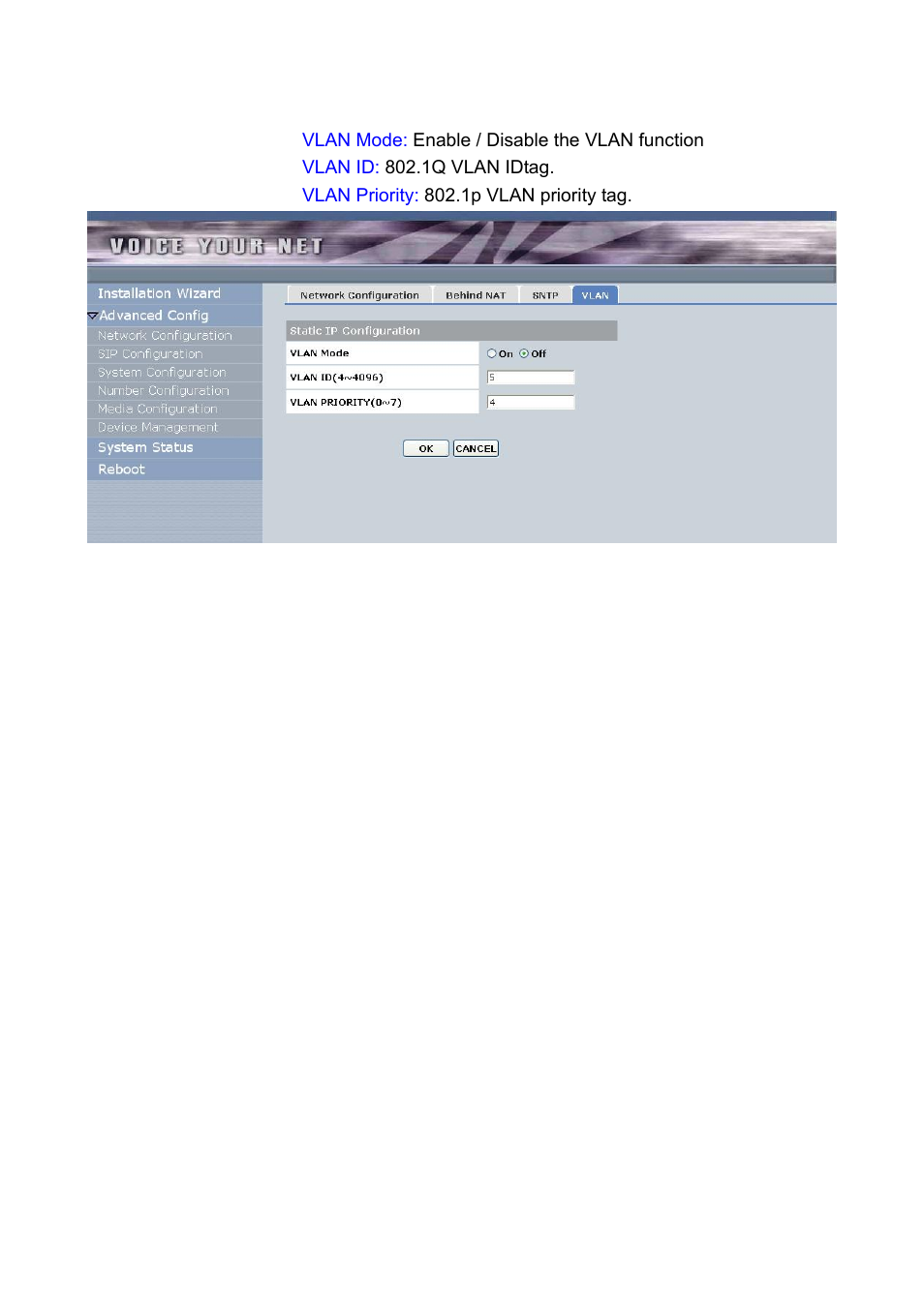 4) vlan (802.1q) | Welltech LP-388 Oct-12-2007 User Manual | Page 63 / 100