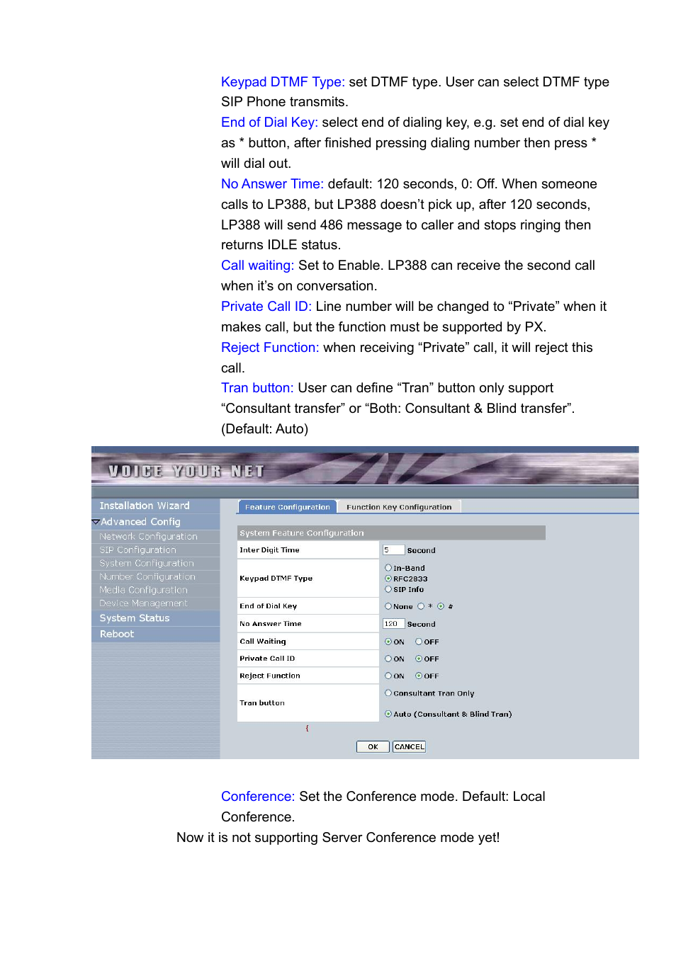 2) function key configuration | Welltech LP-388 Oct-12-2007 User Manual | Page 66 / 100