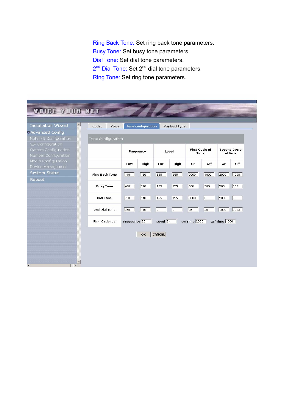 3) tone configuration | Welltech LP-388 Oct-12-2007 User Manual | Page 74 / 100