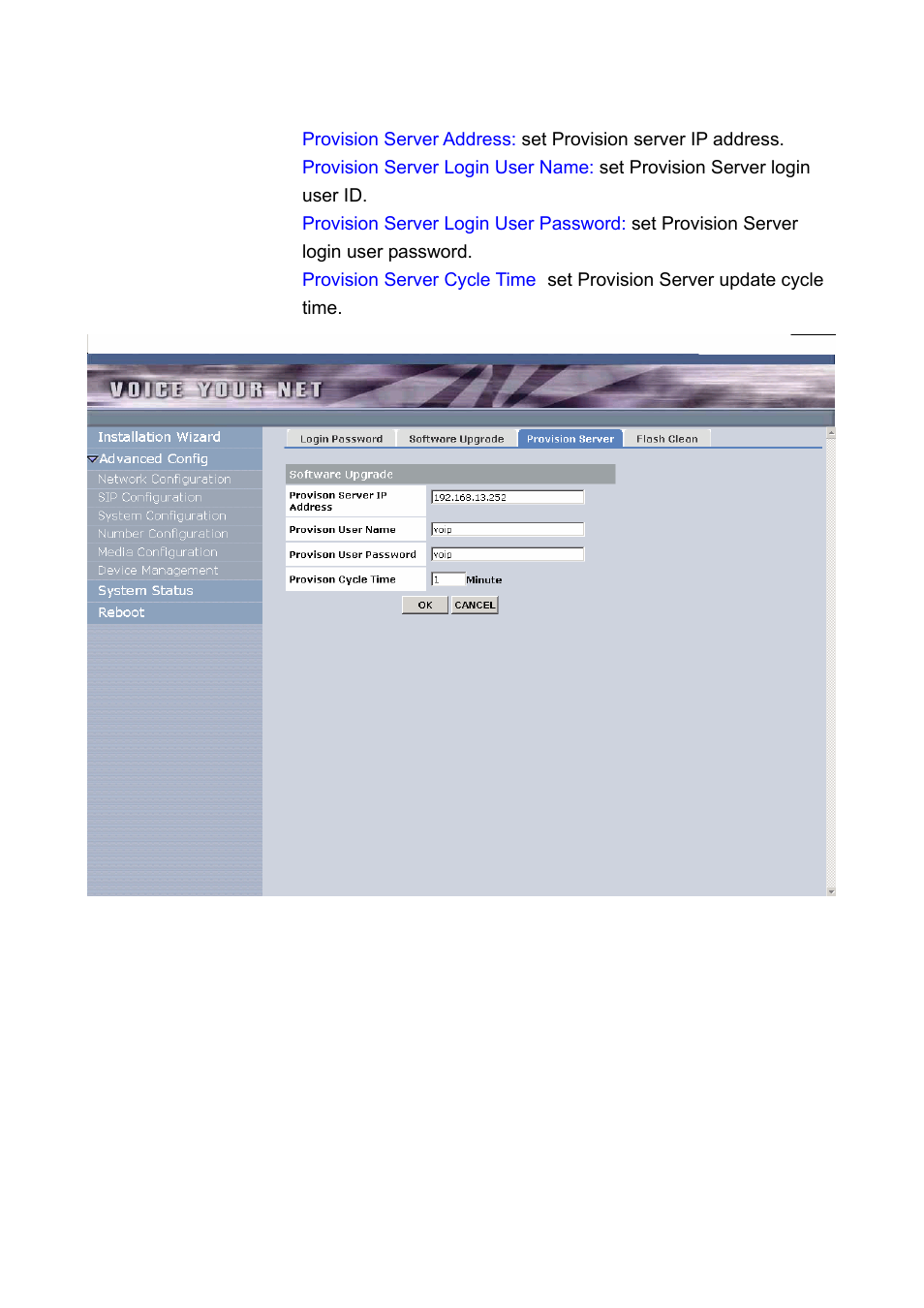 3) provision server | Welltech LP-388 Oct-12-2007 User Manual | Page 78 / 100