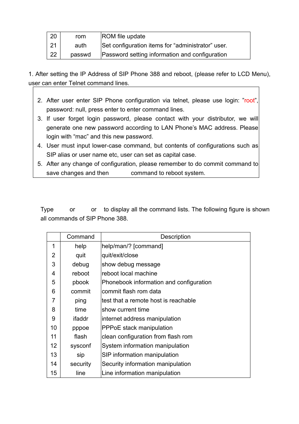 [help] command | Welltech LP-388 Oct-12-2007 User Manual | Page 84 / 100