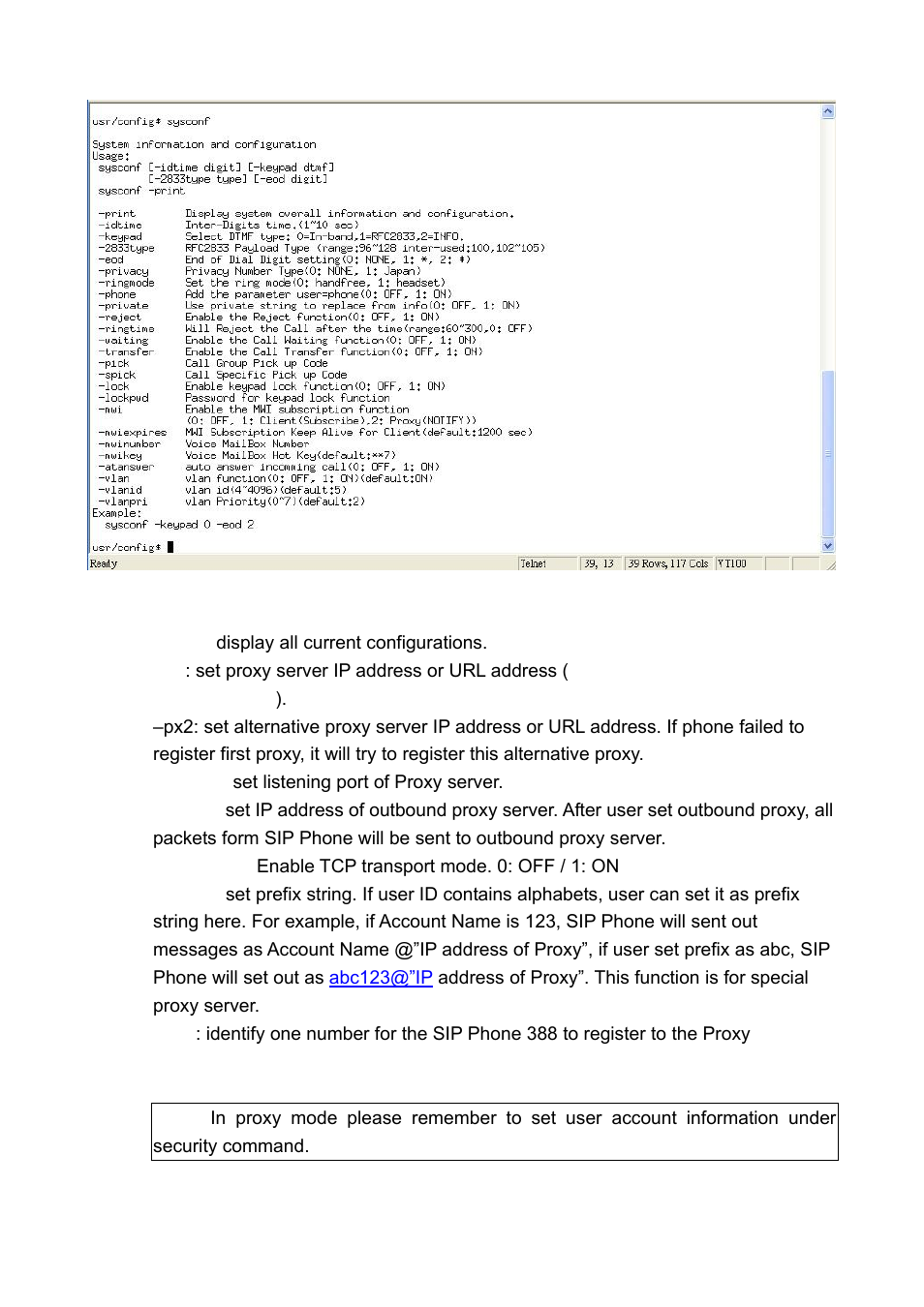 [sip] command | Welltech LP-388 Oct-12-2007 User Manual | Page 92 / 100