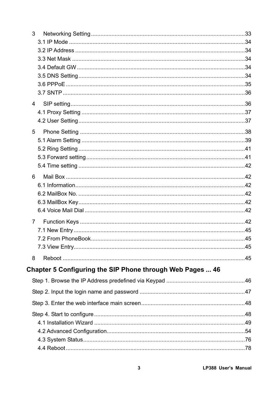 Welltech LP-388 Release 103 User Manual | Page 4 / 97