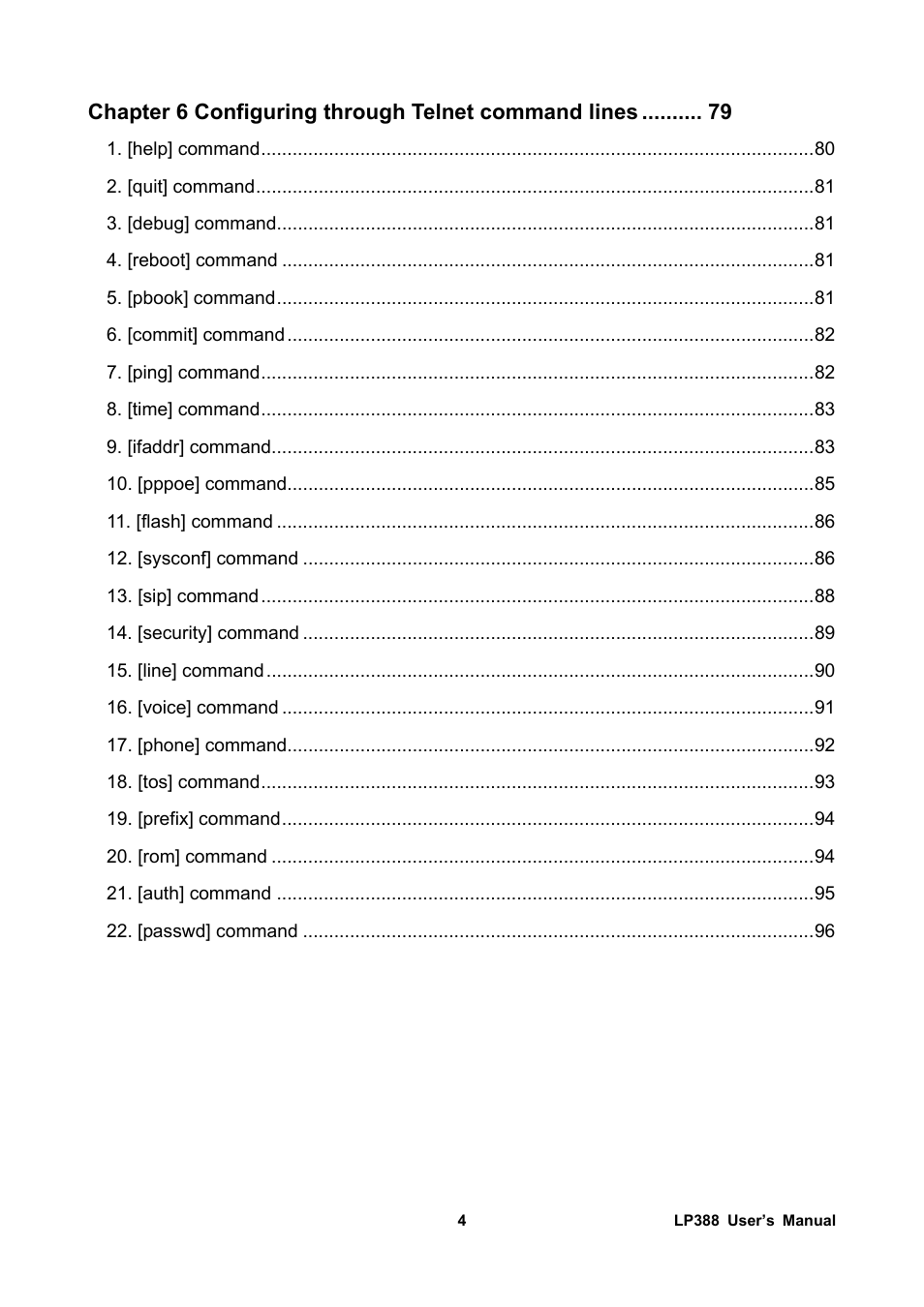 Welltech LP-388 Release 103 User Manual | Page 5 / 97