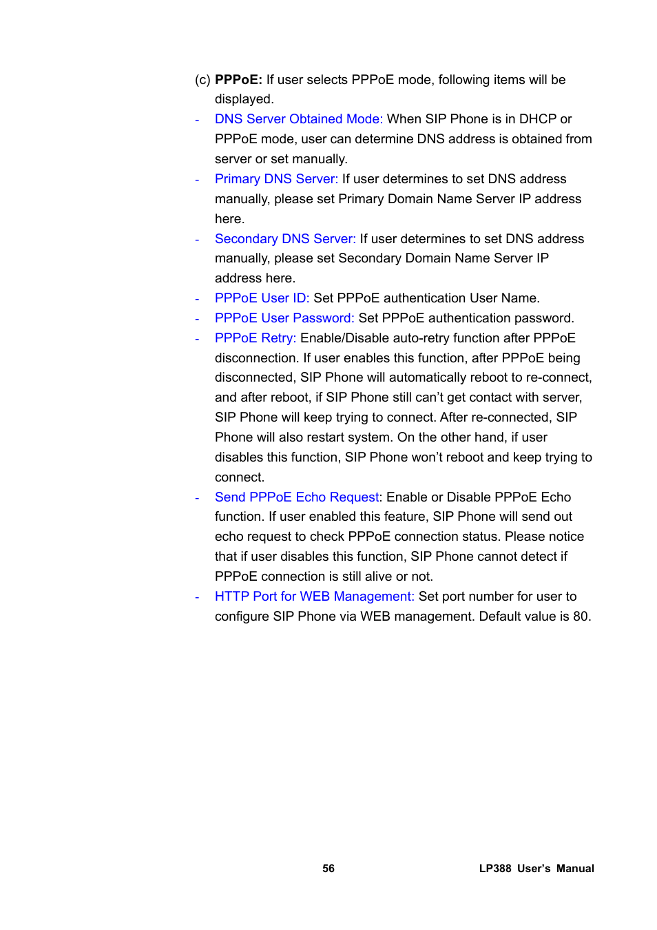 Welltech LP-388 Release 103 User Manual | Page 57 / 97