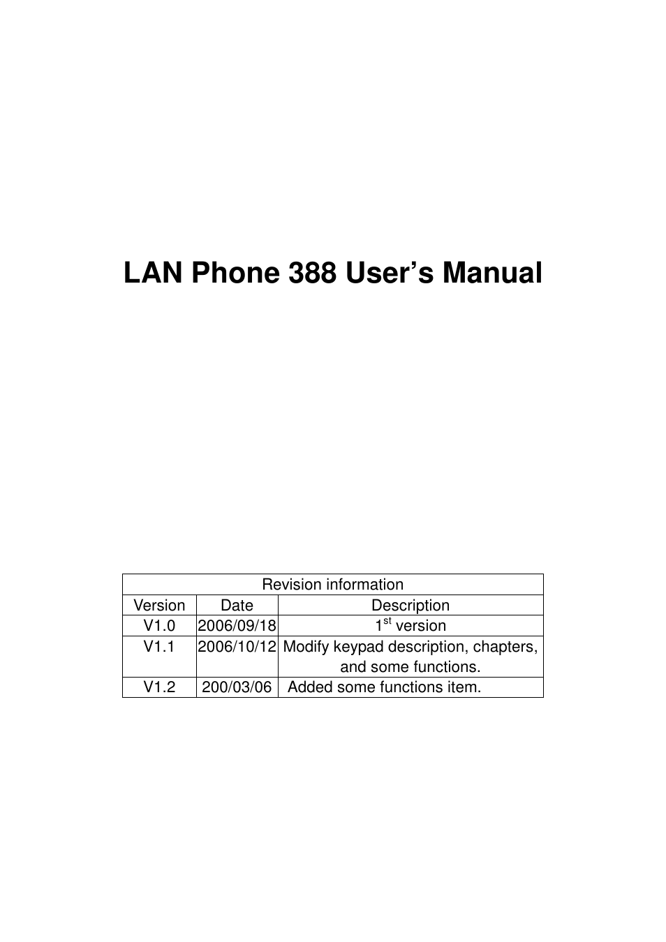 Welltech LP-388 Mar-05-2007 User Manual | 95 pages