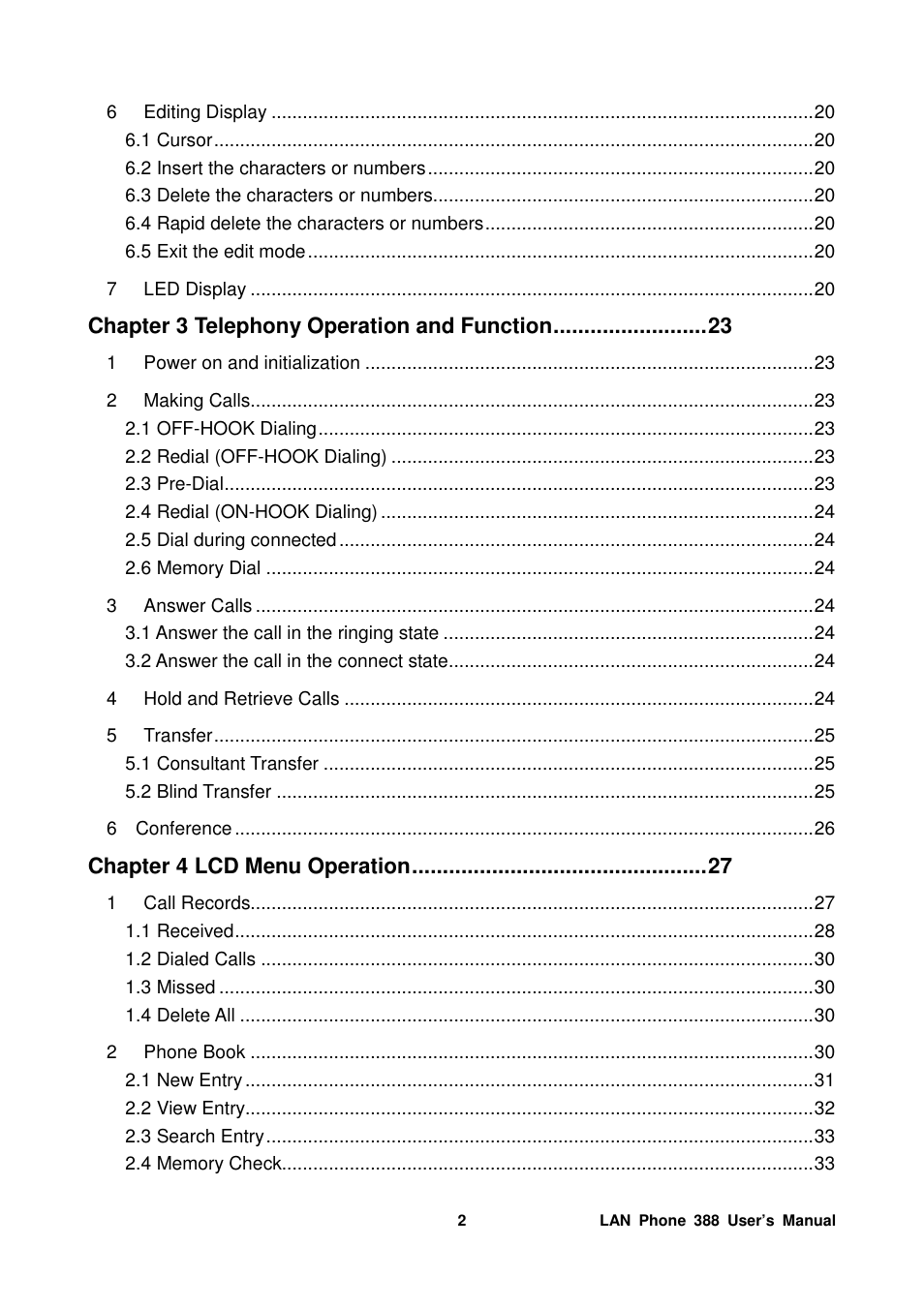 Welltech LP-388 Mar-05-2007 User Manual | Page 3 / 95