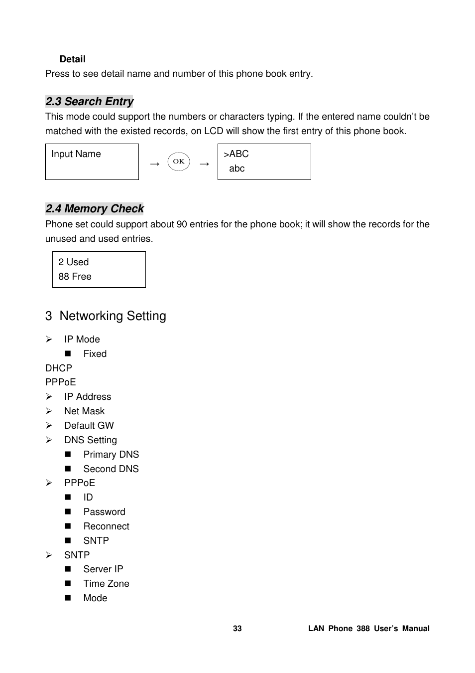3 networking setting | Welltech LP-388 Mar-05-2007 User Manual | Page 34 / 95