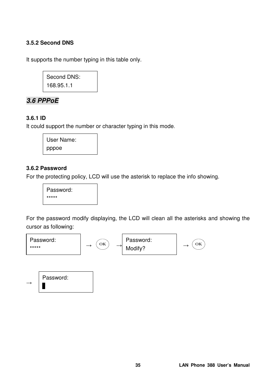 6 pppoe | Welltech LP-388 Mar-05-2007 User Manual | Page 36 / 95