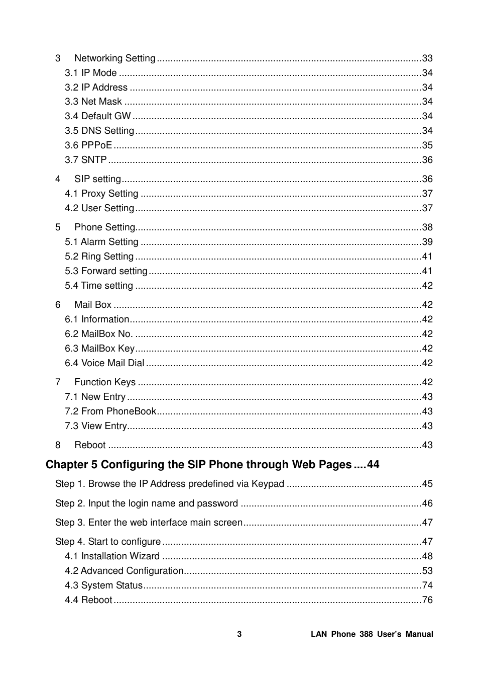 Welltech LP-388 Mar-05-2007 User Manual | Page 4 / 95