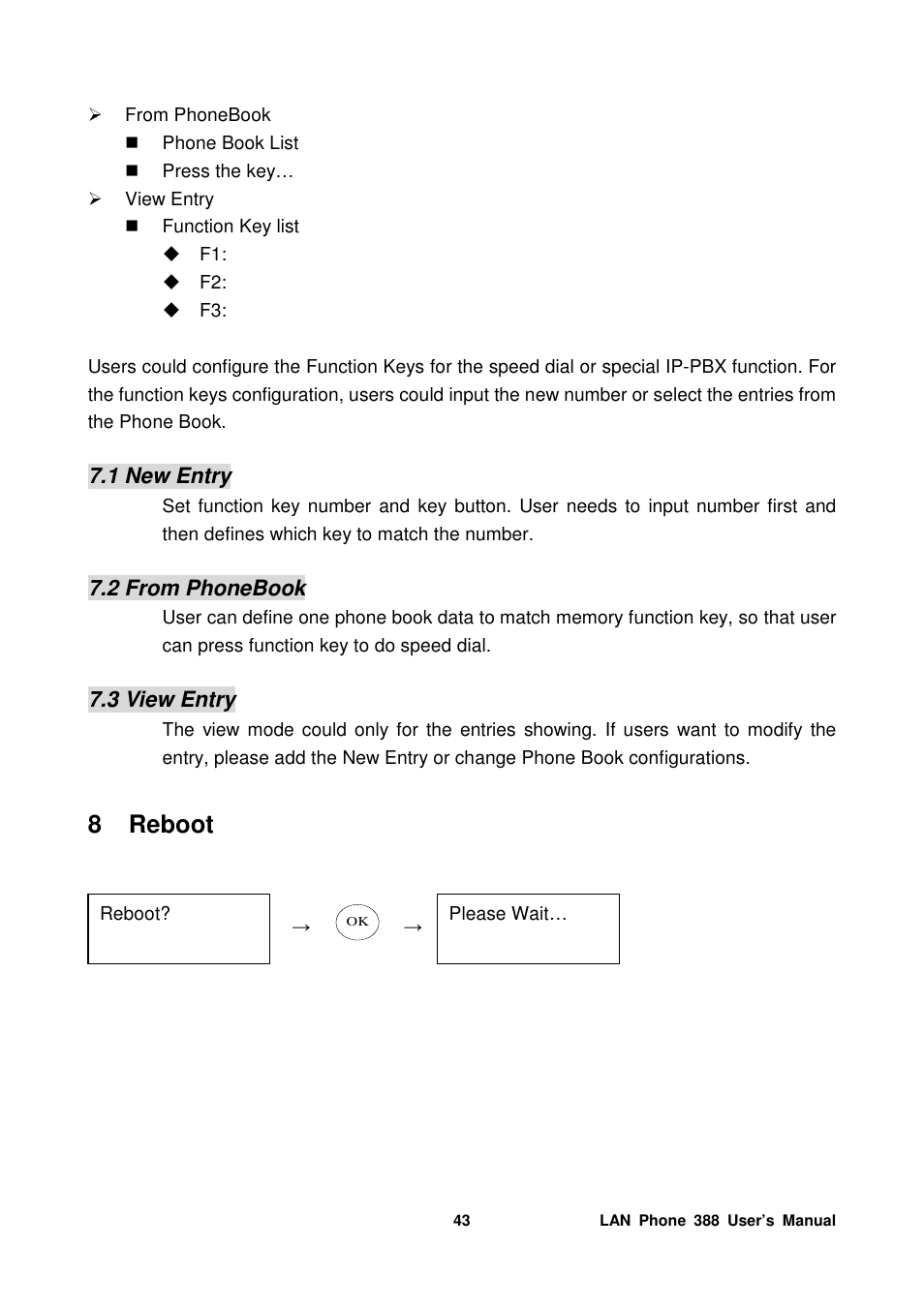 8 reboot | Welltech LP-388 Mar-05-2007 User Manual | Page 44 / 95
