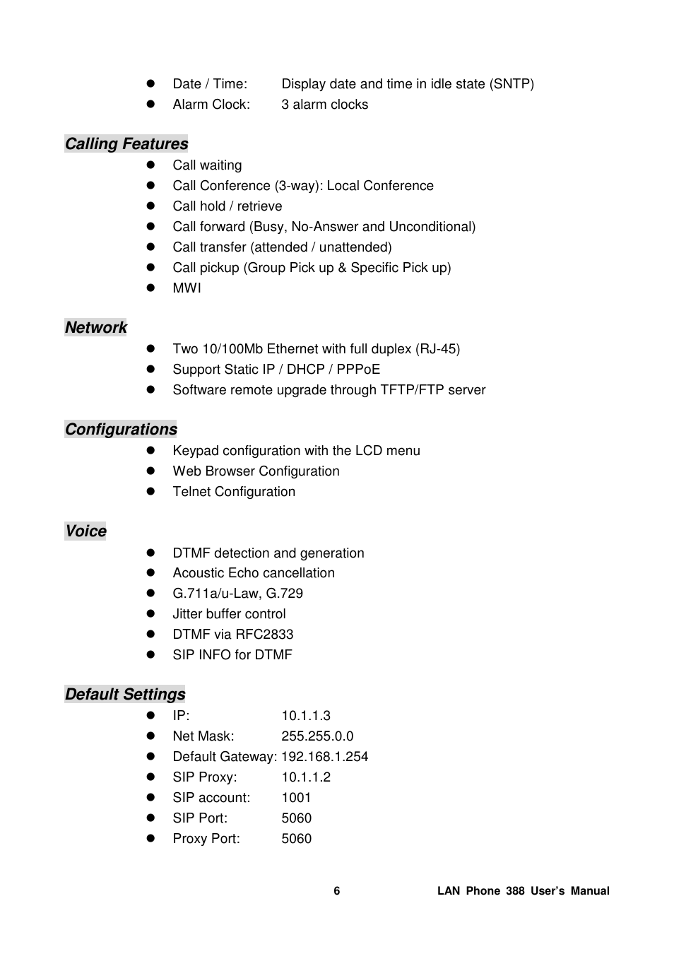 Welltech LP-388 Mar-05-2007 User Manual | Page 7 / 95