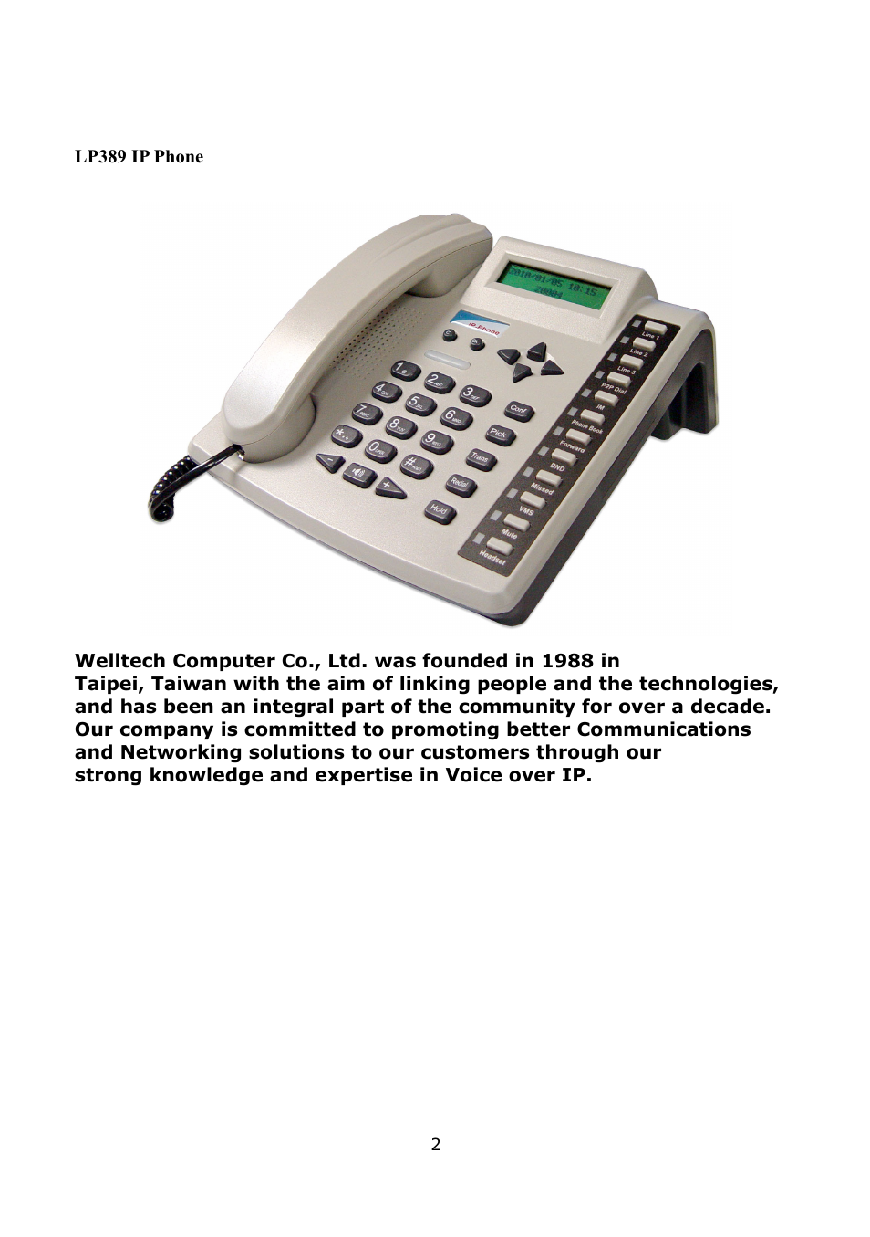 Welltech LP-389 v.1.06 Operation Guide User Manual | Page 2 / 58