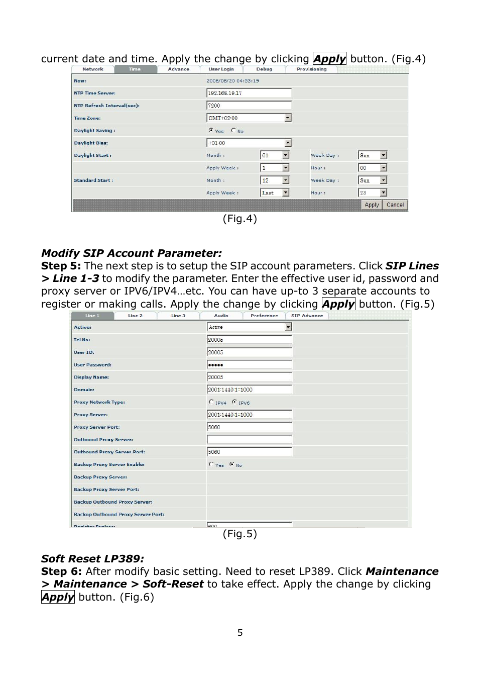 Welltech LP-389 v.1.06 Administrator Guide User Manual | Page 5 / 31