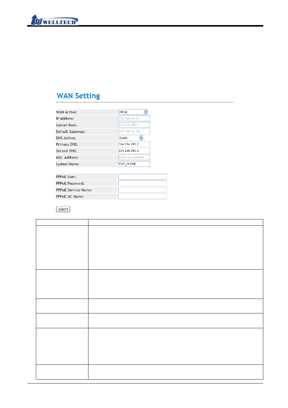 Network, Functions, Instruction | Welltech IP-380 v.1.0 User Manual | Page 43 / 104