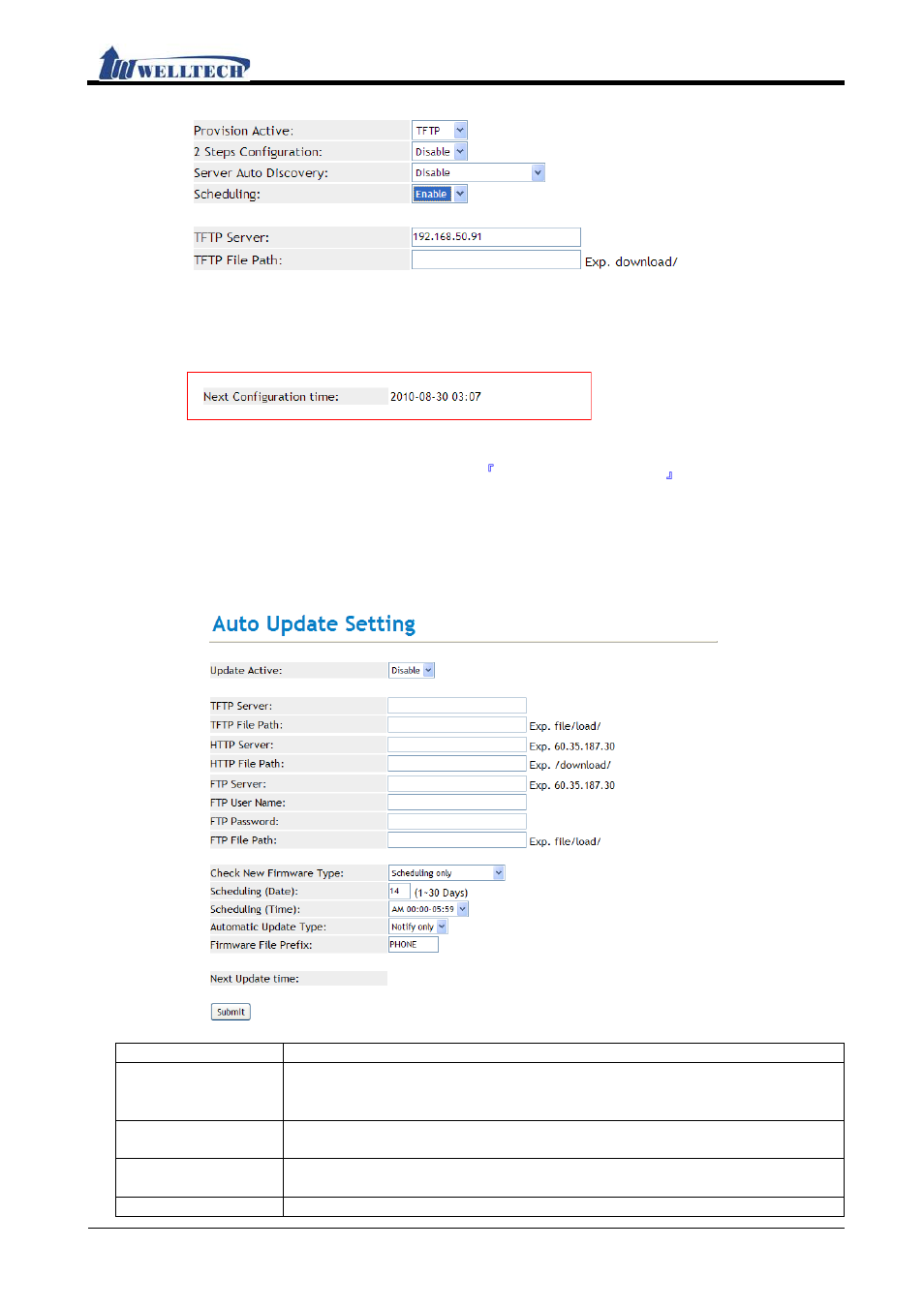 Auto update (firmware auto upgrade), Functions, Instruction | Welltech IP-380 v.1.0 User Manual | Page 86 / 104