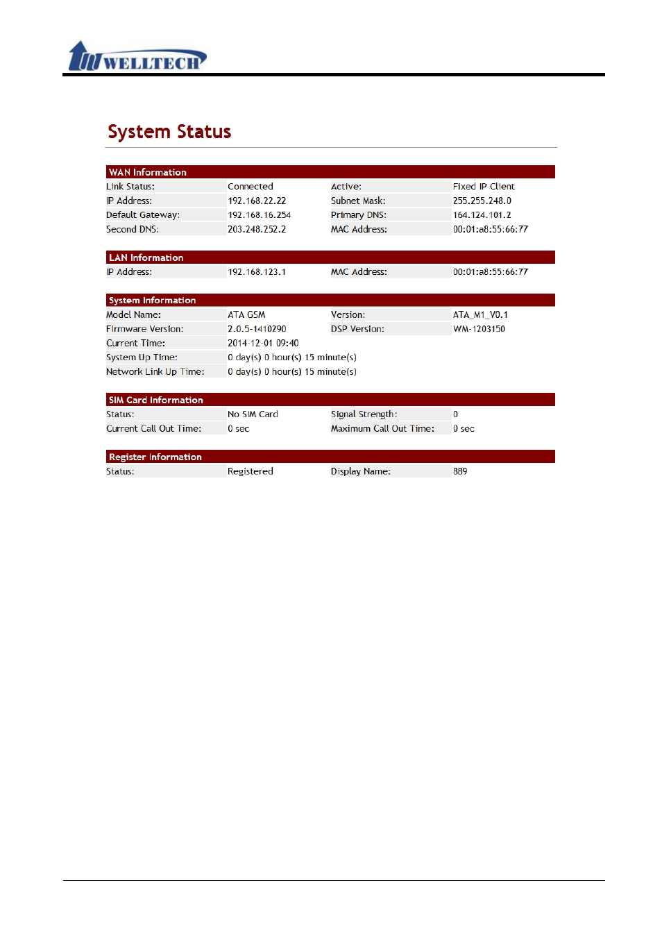 Welltech WellGate M1 User Manual | Page 11 / 58