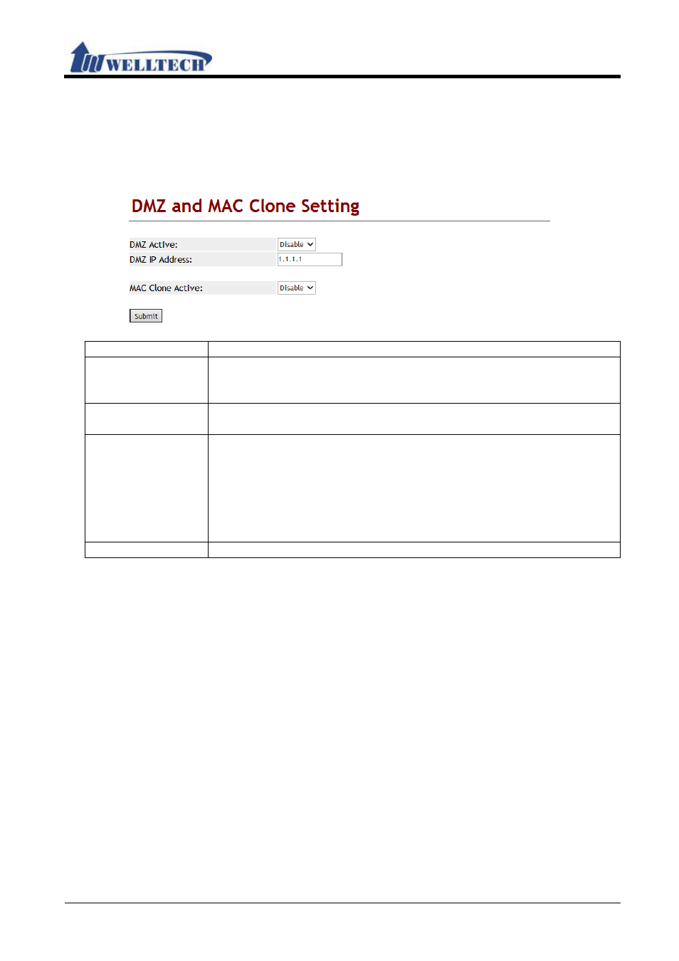 2 dmz & mac clone, 1 function, 2 instruction | Welltech WellGate M1 User Manual | Page 27 / 58