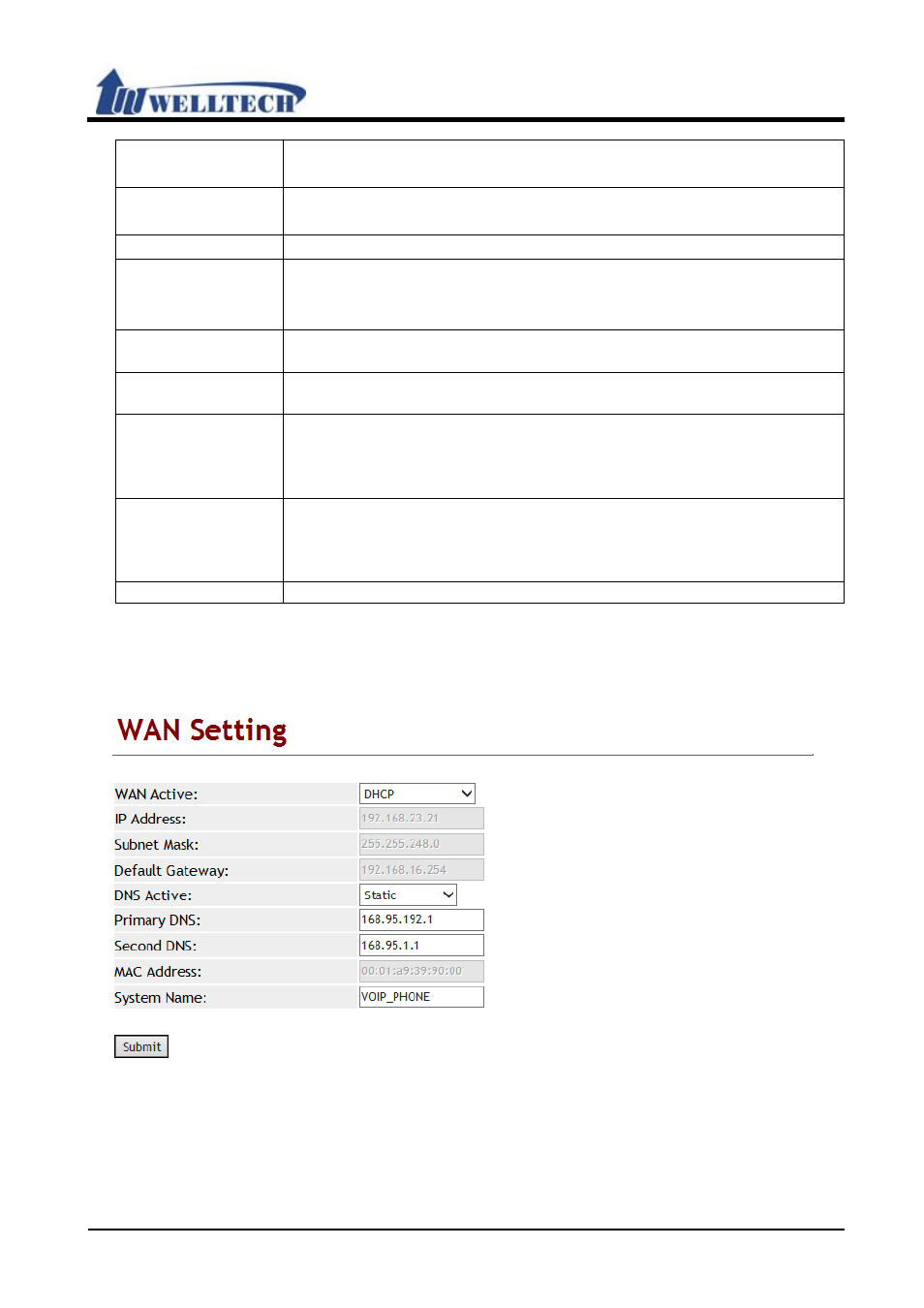 Welltech VoIP ATA series V.303 User Manual | Page 41 / 114