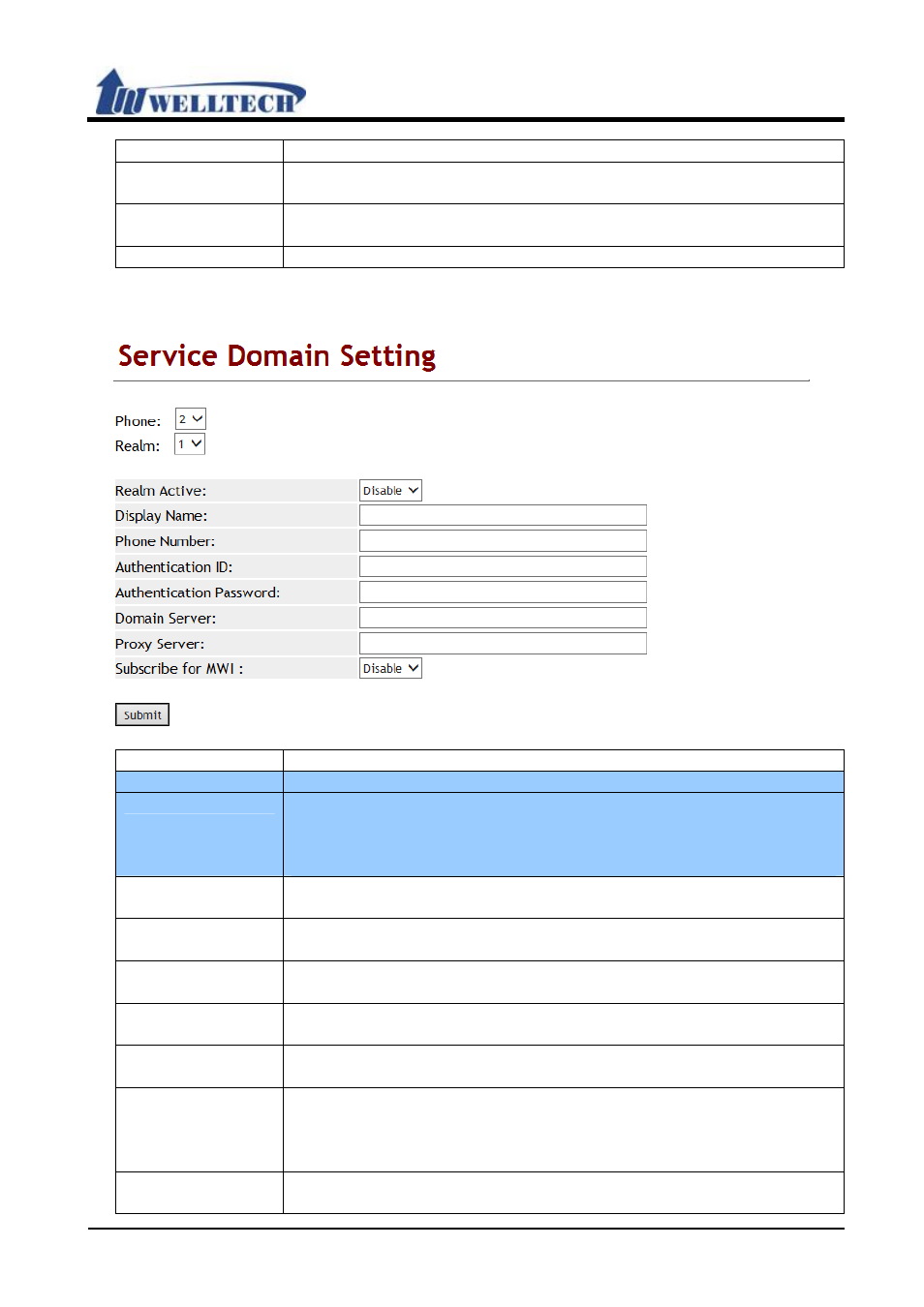 Welltech VoIP ATA series V.303 User Manual | Page 58 / 114