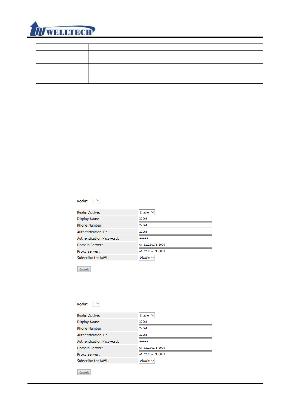 Welltech VoIP ATA series V.303 User Manual | Page 59 / 114