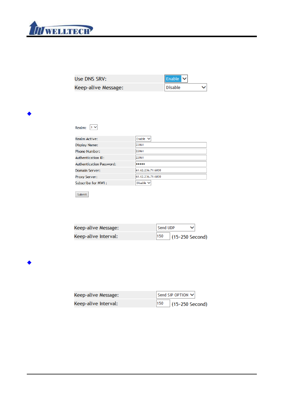 Welltech VoIP ATA series V.303 User Manual | Page 75 / 114