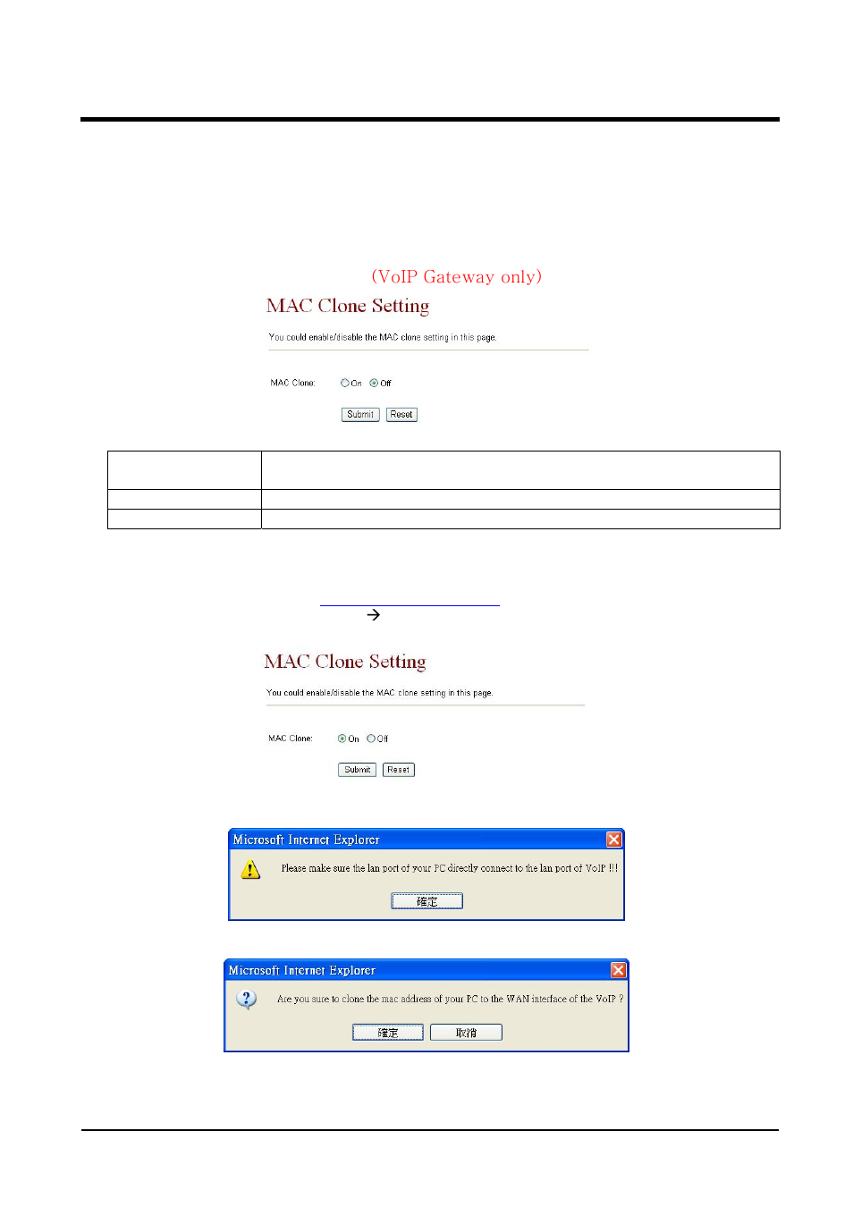 1 mac clone setting | Welltech VoIP ATA series V.2.1 User Manual | Page 114 / 153