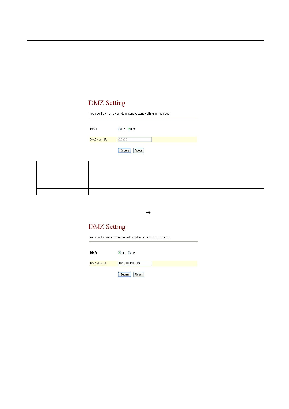 1 dmz setting | Welltech VoIP ATA series V.2.1 User Manual | Page 70 / 153