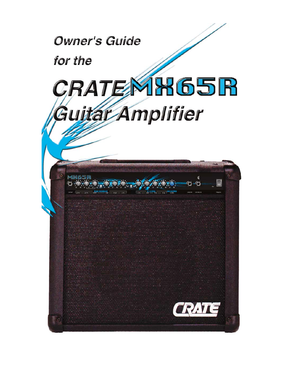 Crate Amplifiers MX65R User Manual | 8 pages