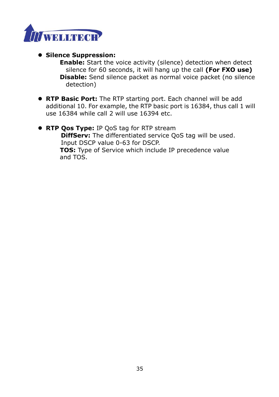 Welltech WG2504 FXS V.4.02 User Manual | Page 35 / 95