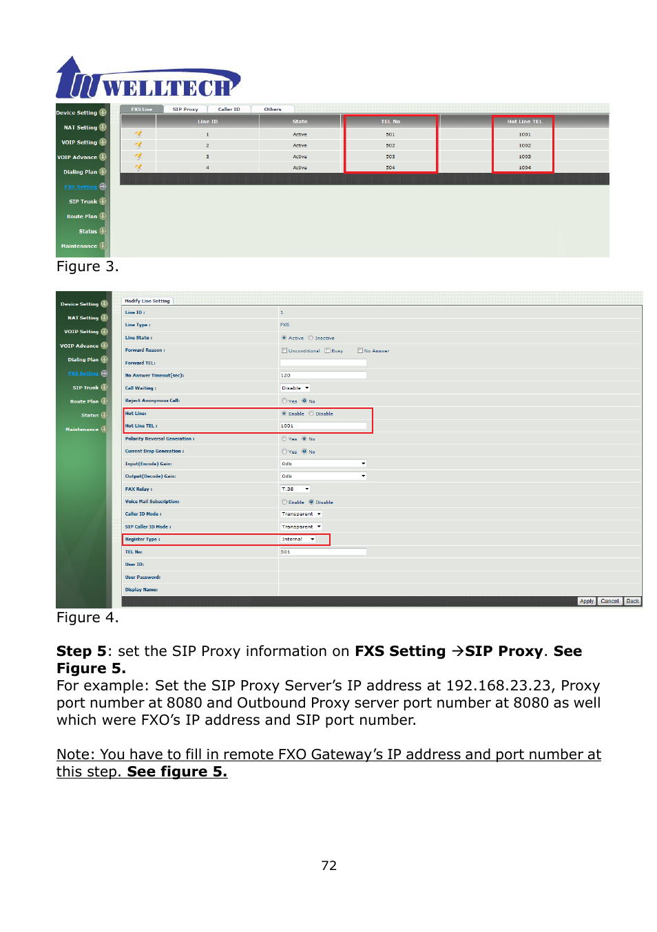 Welltech WG2504 FXS V.4.02 User Manual | Page 72 / 95