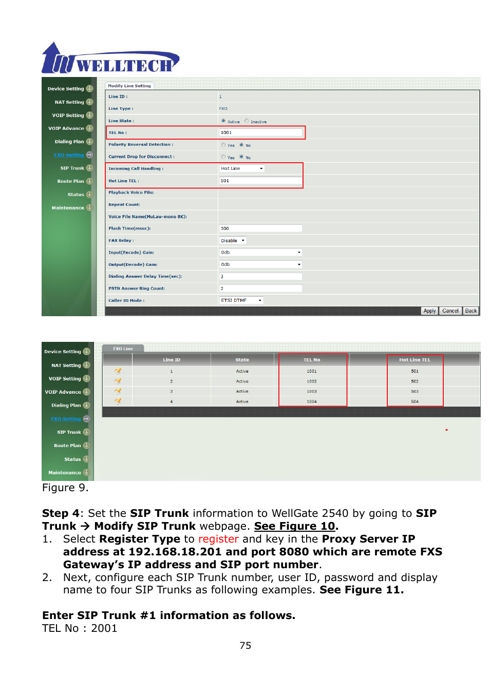 Welltech WG2504 FXS V.4.02 User Manual | Page 75 / 95