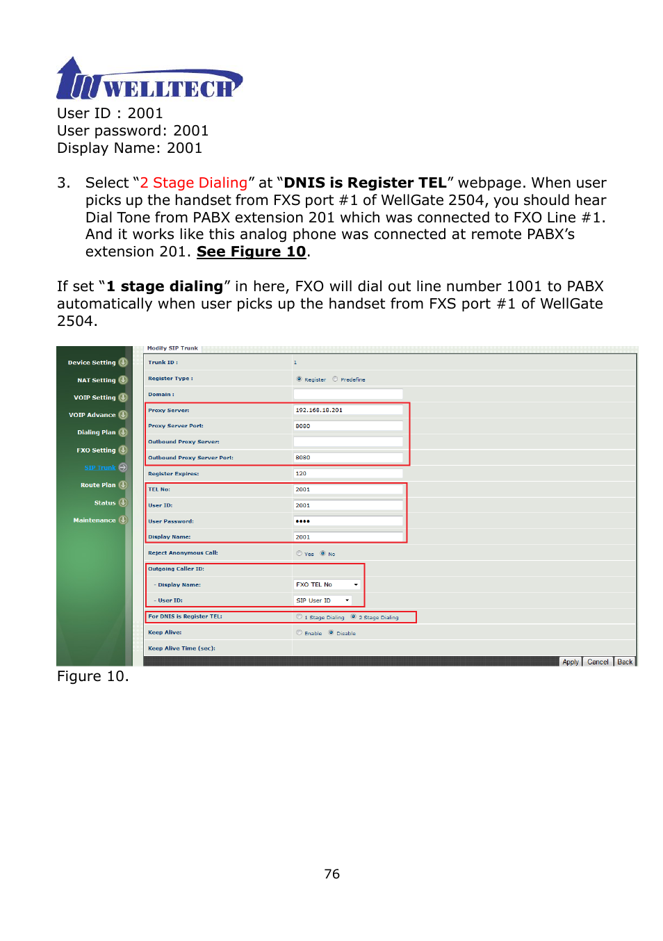 Welltech WG2504 FXS V.4.02 User Manual | Page 76 / 95