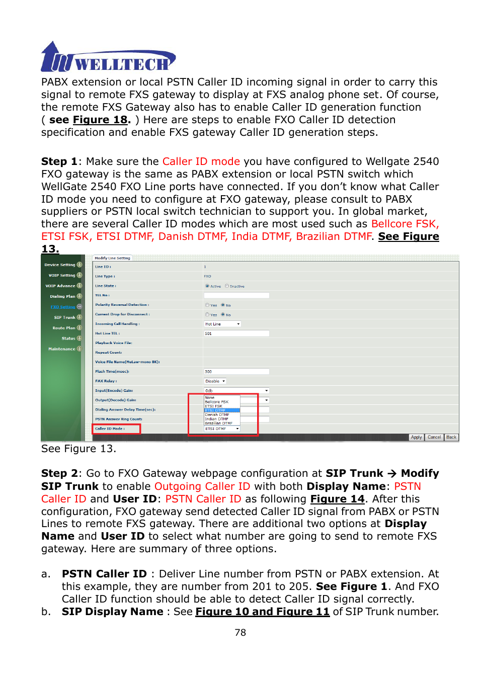Welltech WG2504 FXS V.4.02 User Manual | Page 78 / 95