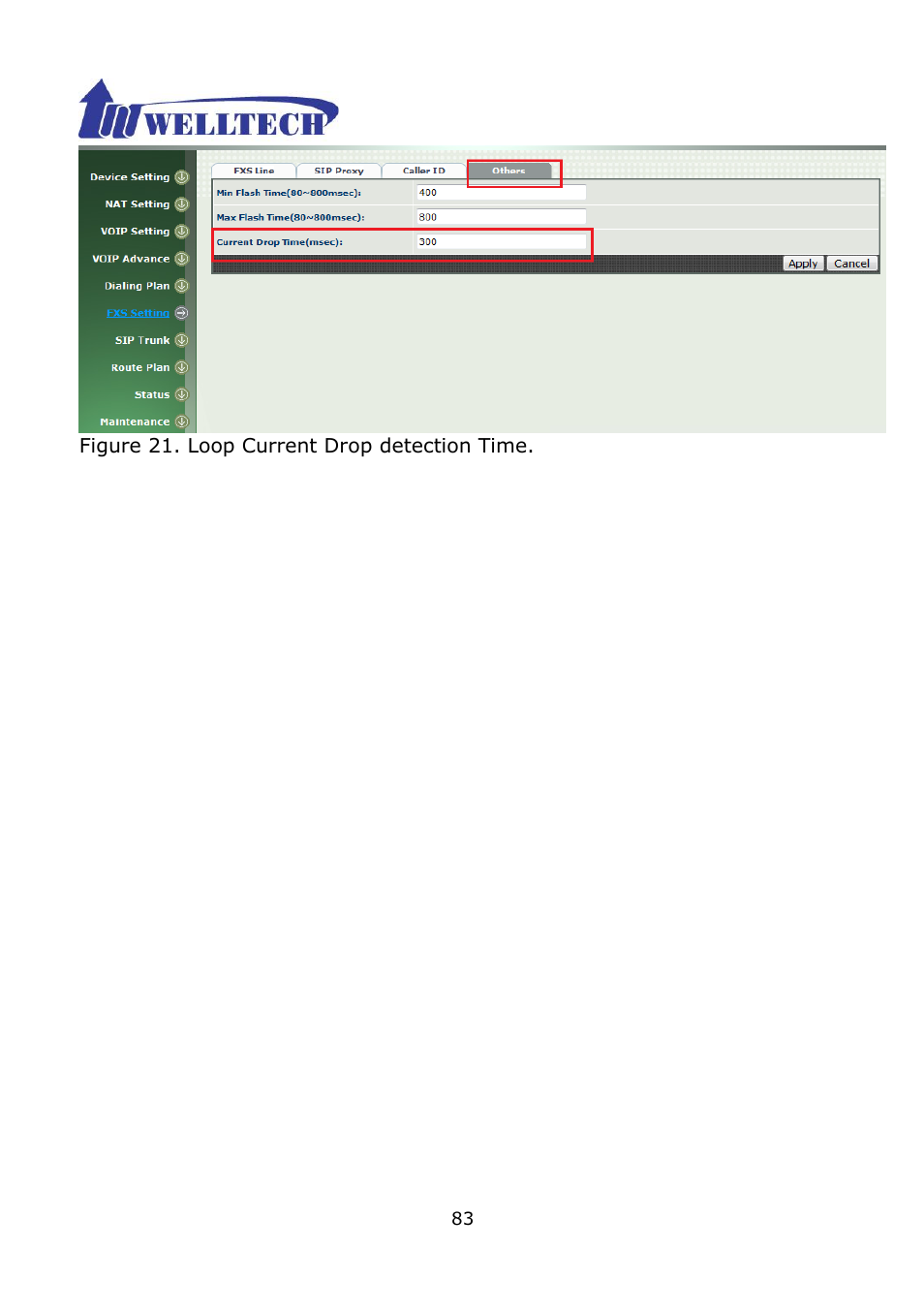 Welltech WG2504 FXS V.4.02 User Manual | Page 83 / 95